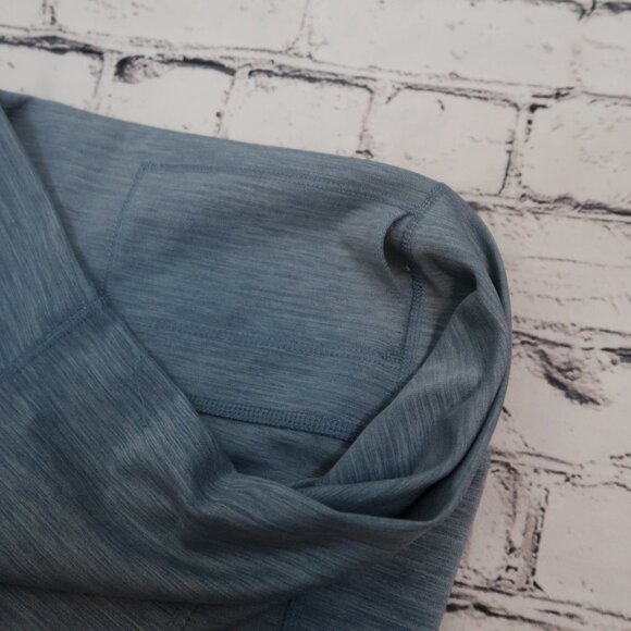 Nike Yoga Ruche Women's Size L Diffused Blue High Rise Tights Leggings - Picture 3 of 12